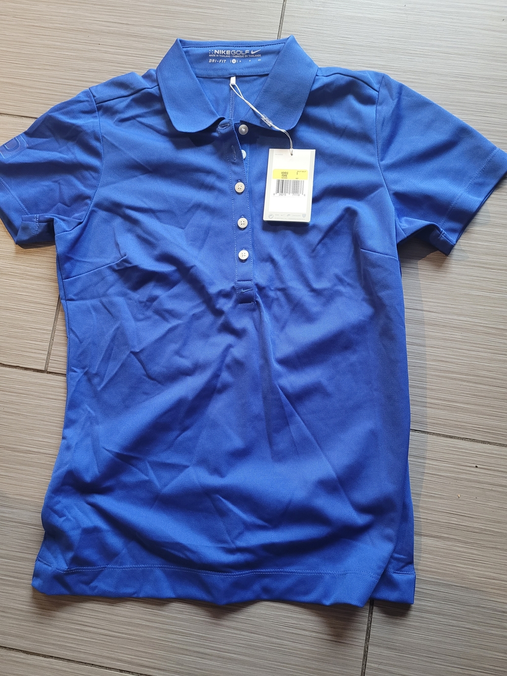 Nike Royal Blue Short Sleeve Polo Top